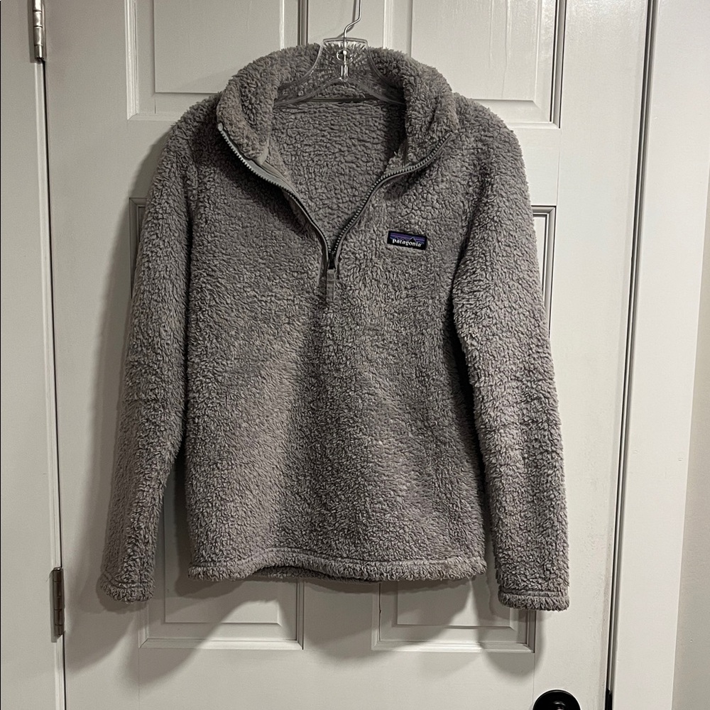 Patagonia Los Gatos 1/4 Zip Sherpa Jacket in Grey - See Measurements